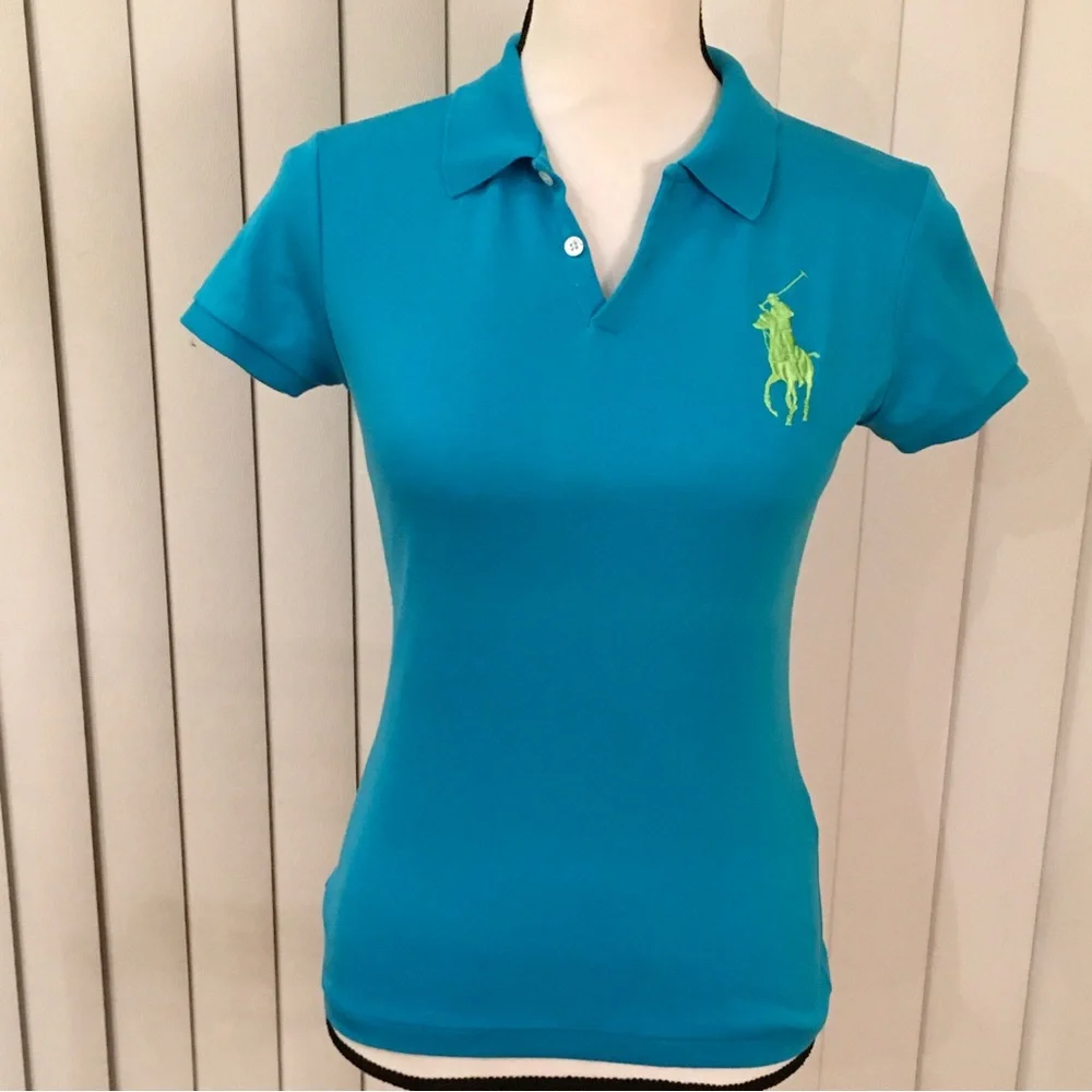 Ralph Lauren polo blue short sleeve blouse - Picture 5 of 9